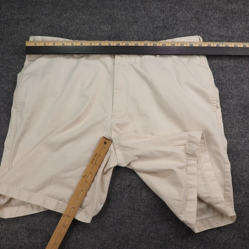 Peter Millar Shorts Mens 40 Chino Beige Solid Preppy Old Money Golf Luxury